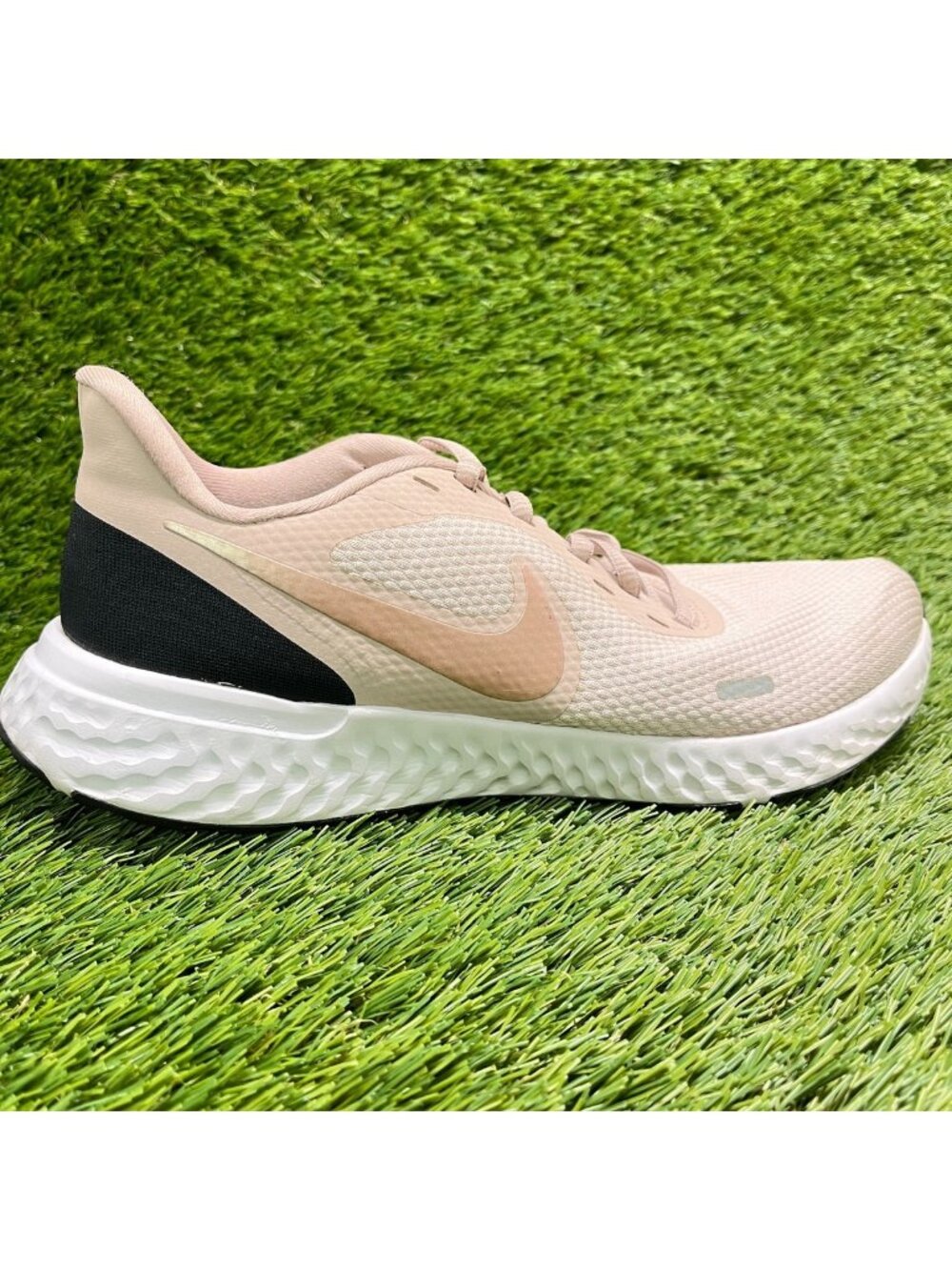 Nike Revolution 5 Womens Size 9 Pink Black White Athletic Running Shoes Sneakers